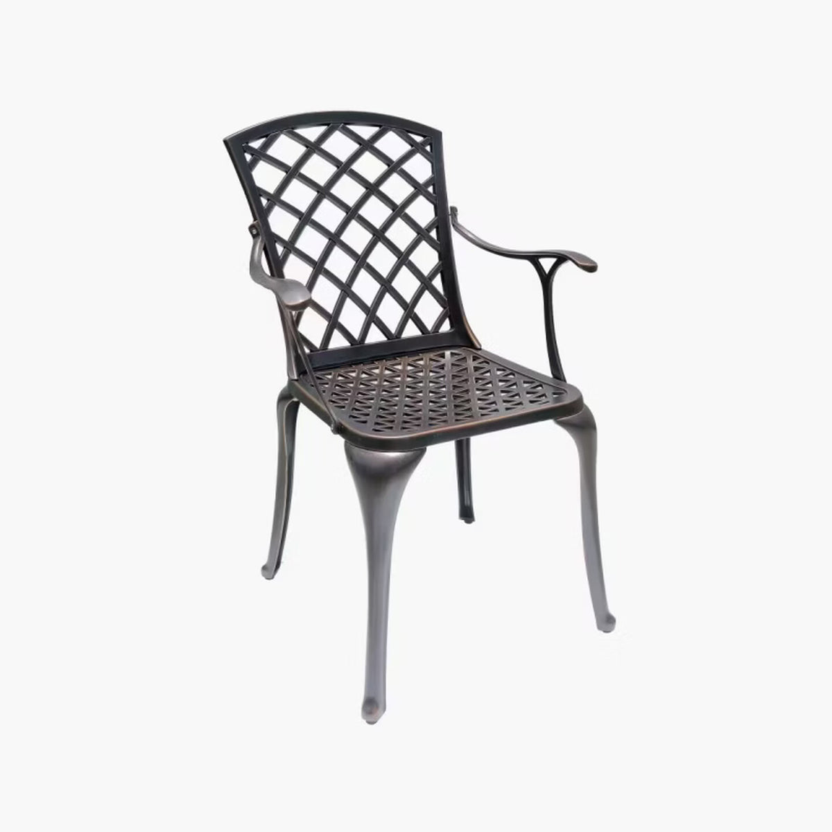 Youle field, outdoor cast aluminum tables and chairs, outdoor courtyard garden wrought iron balcony dining table, backrest rotating chair