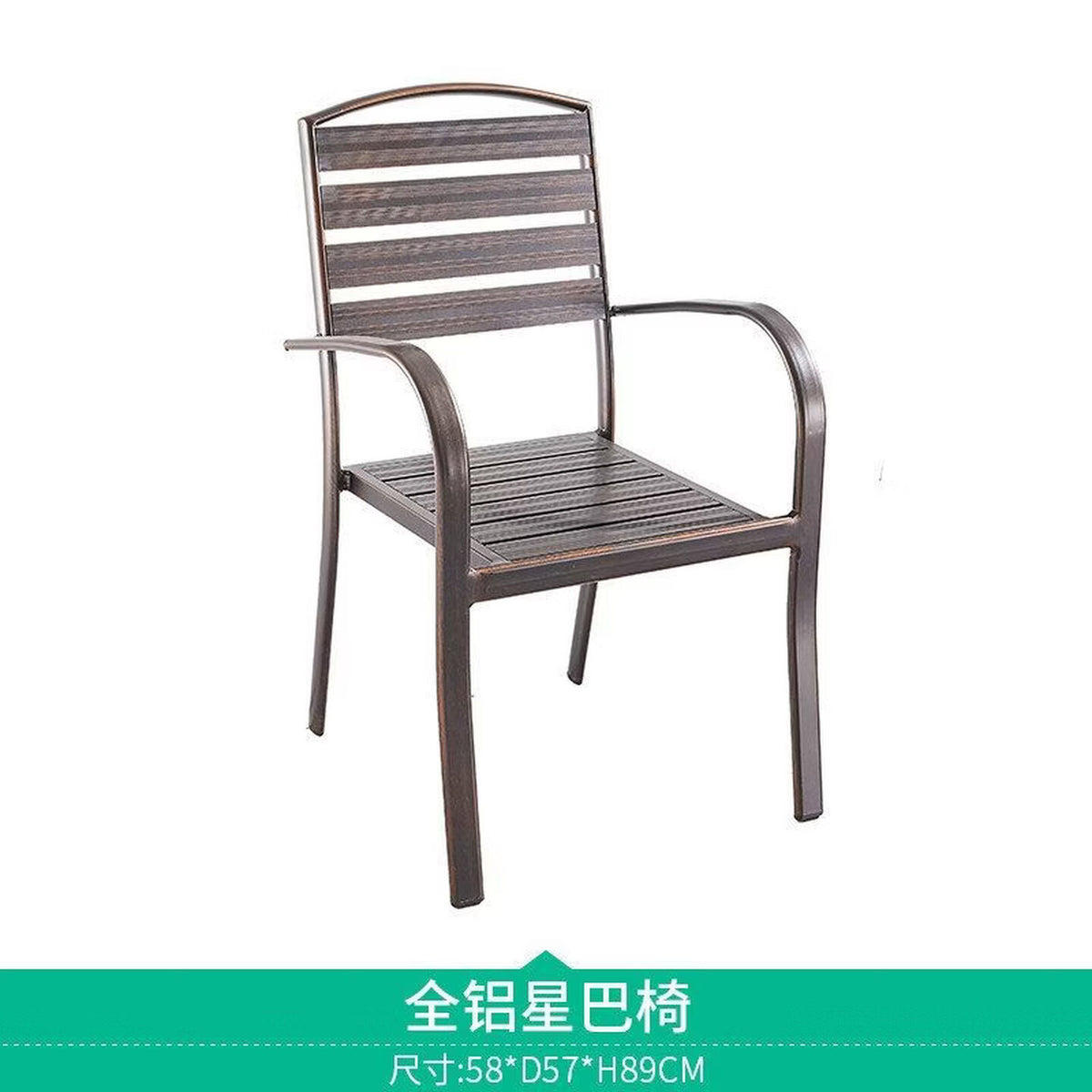 Youle field, outdoor cast aluminum tables and chairs, outdoor courtyard garden wrought iron balcony dining table, backrest rotating chair