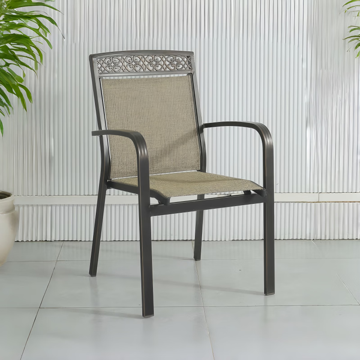 Youle field, outdoor cast aluminum tables and chairs, outdoor courtyard garden wrought iron balcony dining table, backrest rotating chair