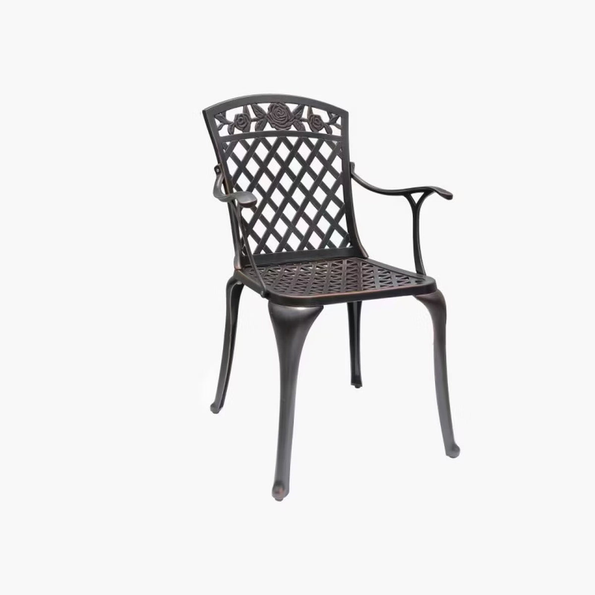 Youle field, outdoor cast aluminum tables and chairs, outdoor courtyard garden wrought iron balcony dining table, backrest rotating chair