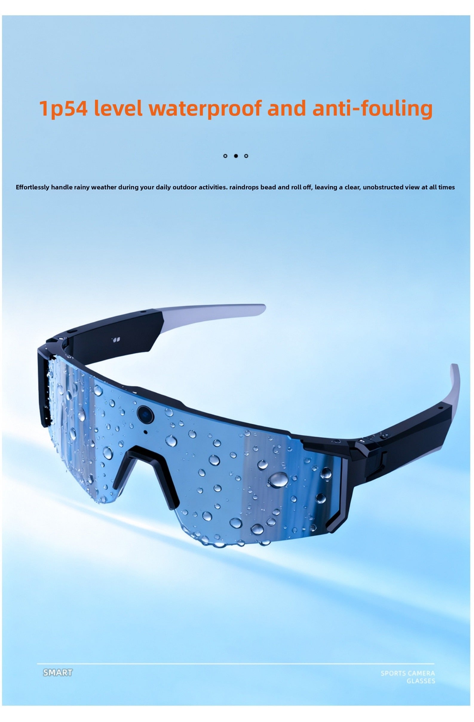 AI smart eyes IP54 waterproof goggles outdoor sports riding windproof and shake-proof translation shooting eyes