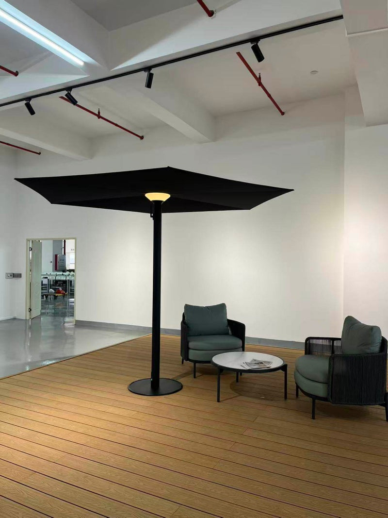 Milan show the same outdoor parasol Internet celebrity folding sun umbrella villa courtyard balcony cafe high-end umbrella