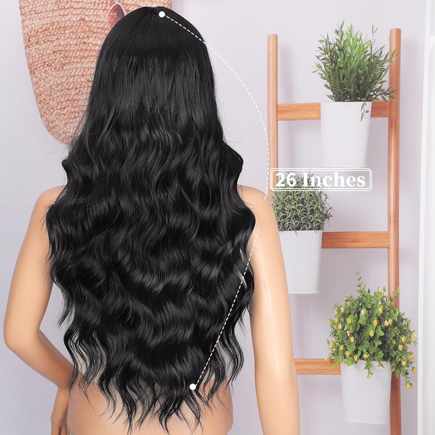 European and American wigs, women's front lace wigs, medium points, small lace highlights, long curly hair, chemical fiber headgear.