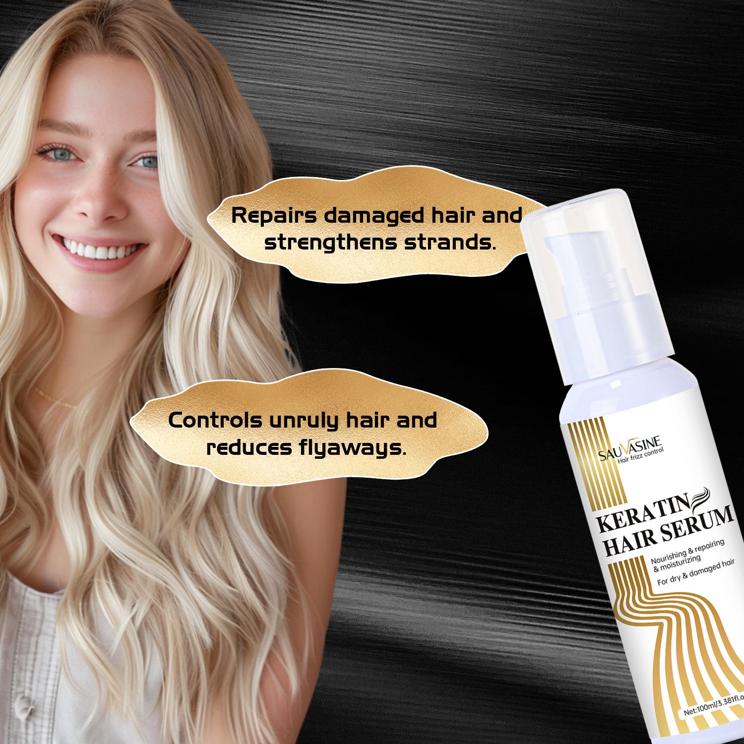 Cross Border Keratin Serum Repair Serum Hair Hydrating Moisturizing Conditioner Keratin Hair Serum