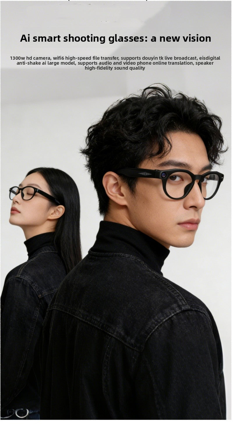 High-end AI smart glasses, real-time translation of video calls, glasses live broadcast glasses, full voice control glasses, sunglasses, sunglasses.