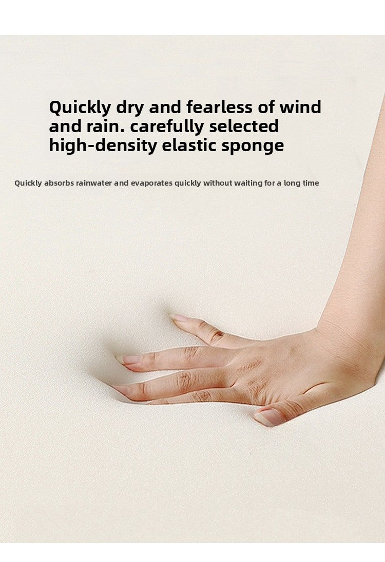 Outdoor Sofa Plastic Wood Table Aluminum Alloy Frame Garden Pool Villa Waterproof Anti-Rust Courtyard Hotel Sofa Bed