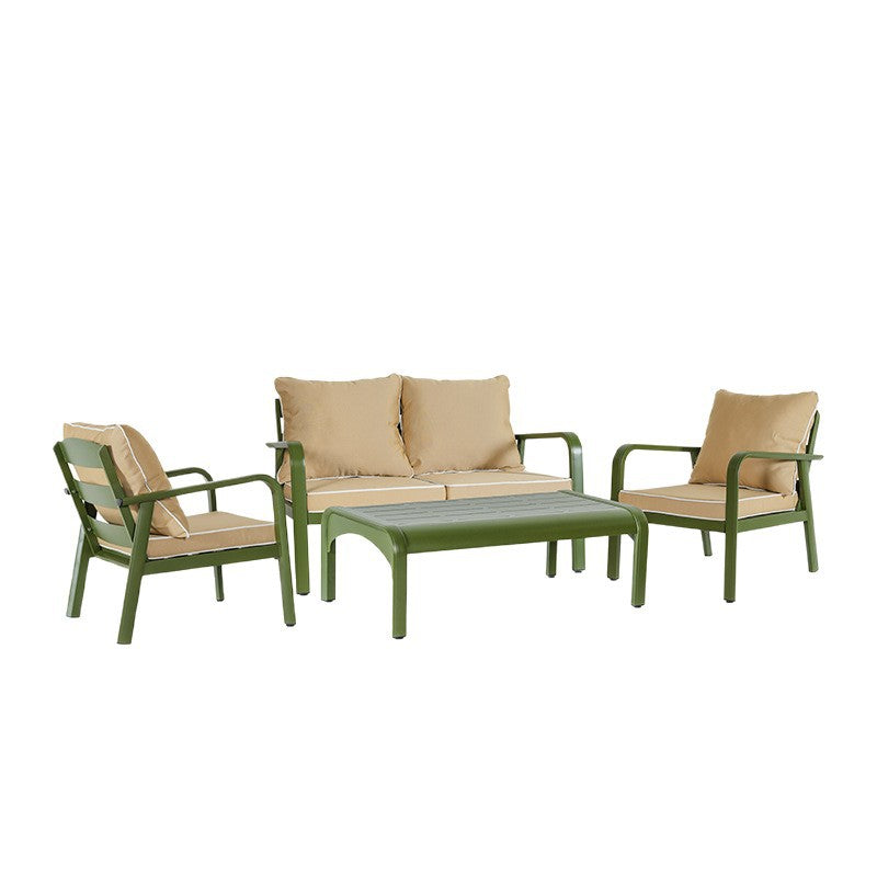 Outdoor sofa aluminum alloy frame table and chair garden pool villa waterproof anti-rust courtyard hotel sofa seat