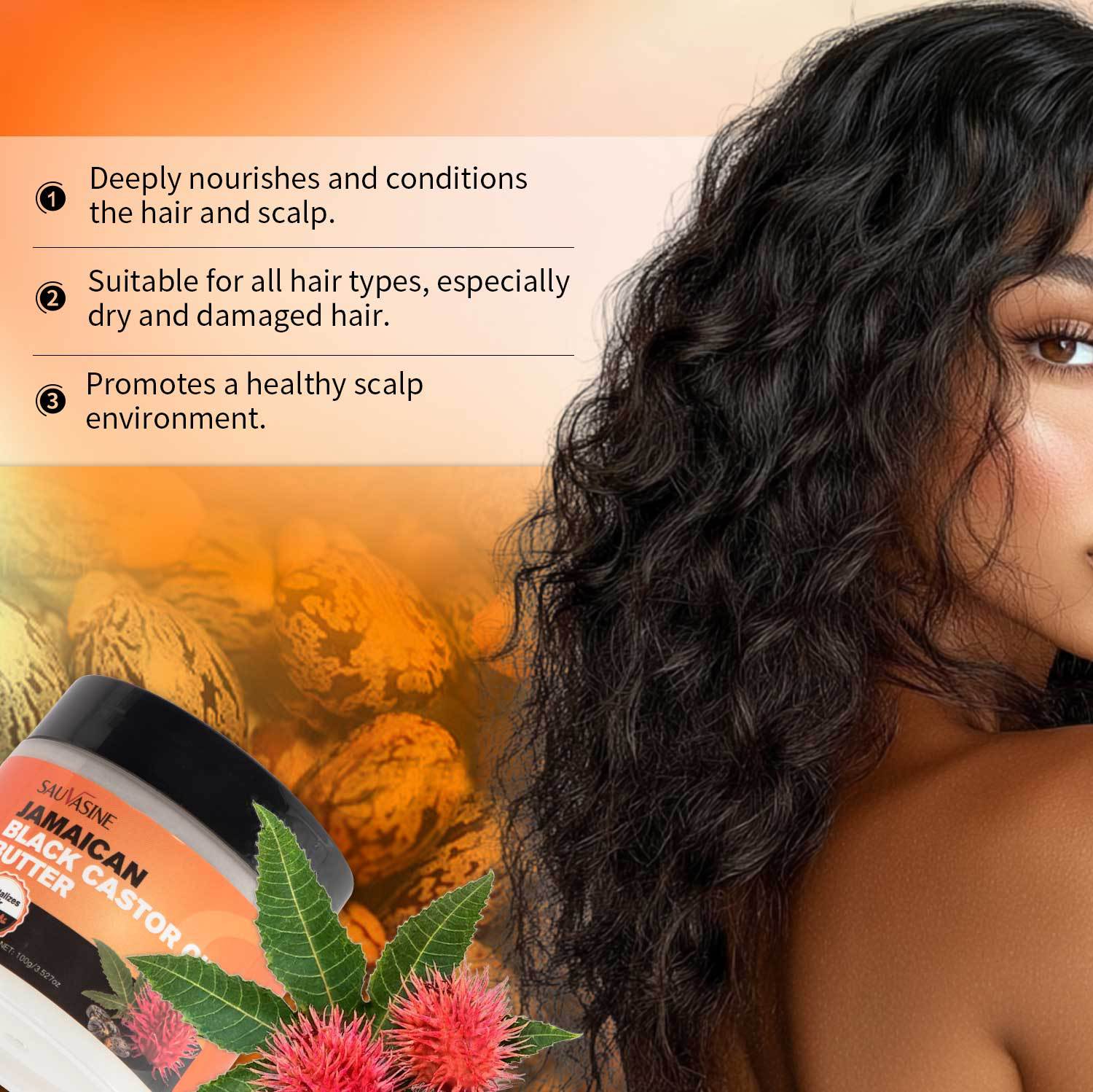 Jamaican Castor Oil Butter Hair Care Essential Oil Softening Nourishing Hair Care Series