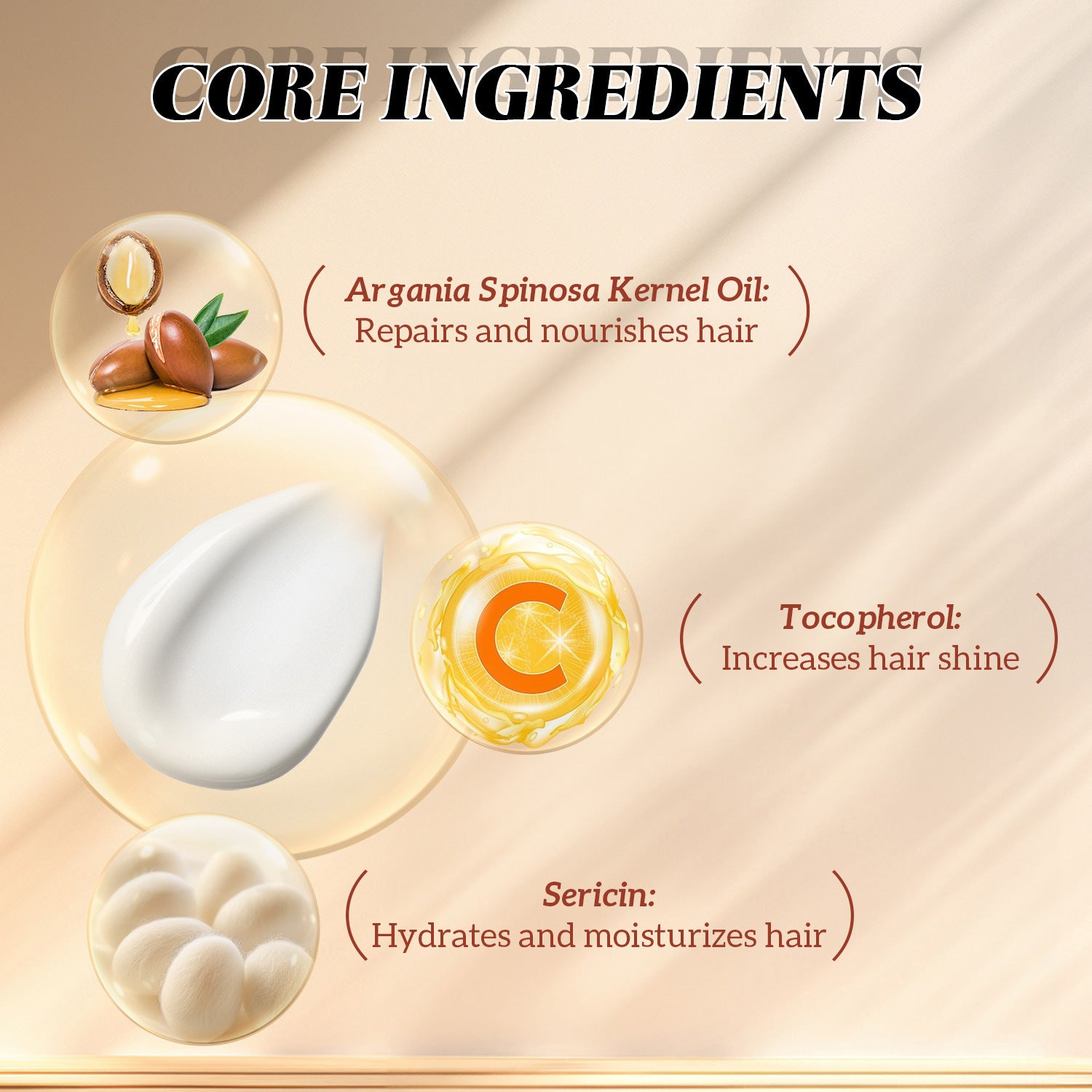 Cross-border Argan Oil Conditioner Repair Strong Anti-dehydration Moisturizing Oil Control Argan Oil Conditioner