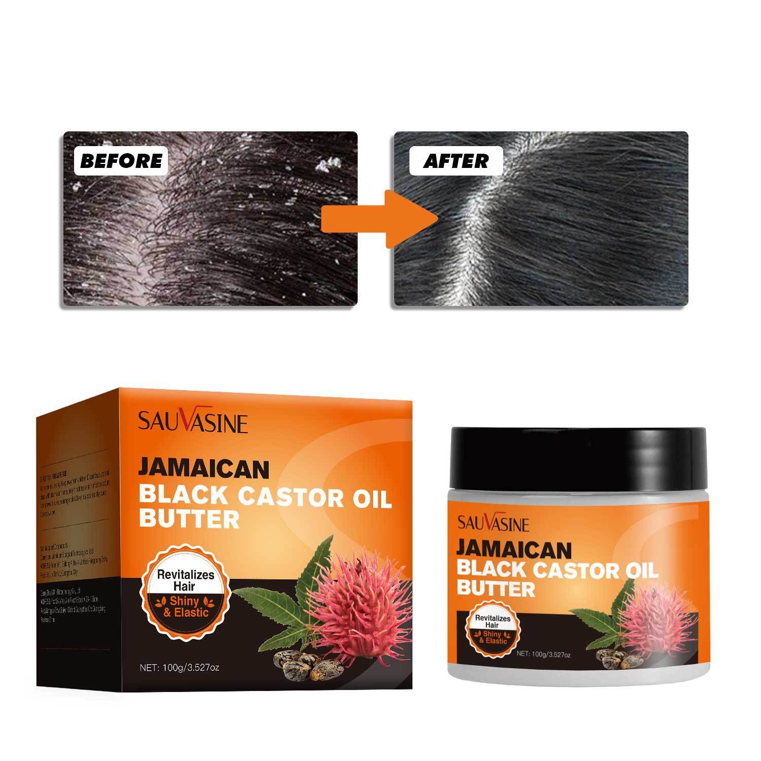 Jamaican Castor Oil Butter Hair Care Essential Oil Softening Nourishing Hair Care Series