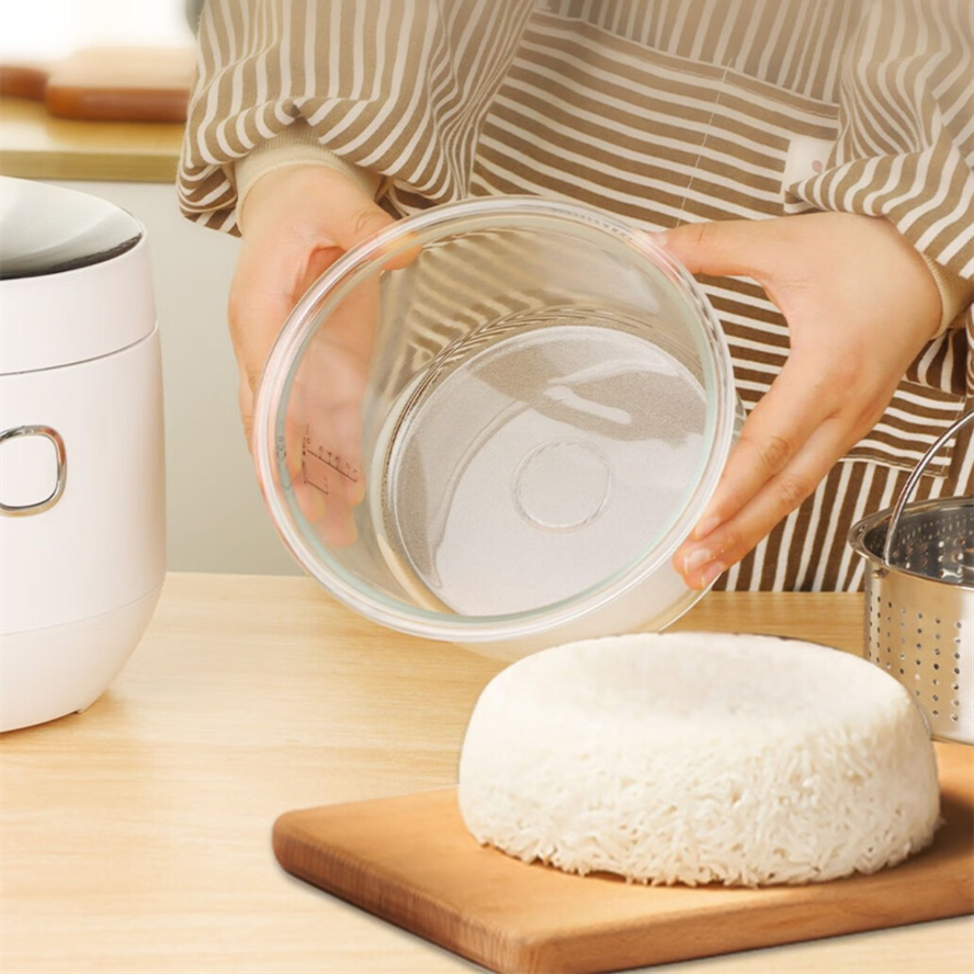 Huibaishi 4-liter glass liner rice cooker uncoated rice non-stick pot healthy multi-functional glass rice cooker