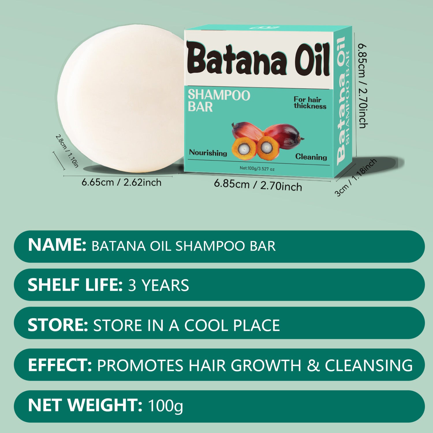 Lianbiquan lanthome Batana shampoo 100g Batana shampoo