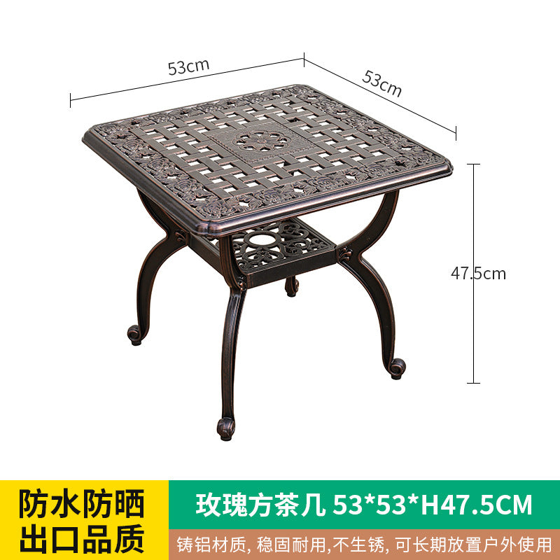 Outdoor rocking chair courtyard balcony garden outdoor outdoor leisure simple rocking chair milk tea shop restaurant seaside swimming pool