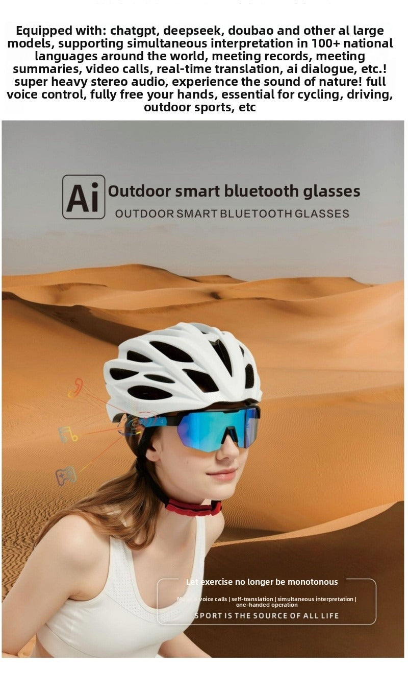 High-end AI smart glasses Video call real-time translation Live glasses 13 million pixel high definition smart glasses
